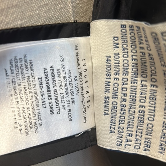 Moncler Verrerie Hooded Quilted Puffer Coat Down Parka Jacket in Black 00 XS - Picture 12 of 16